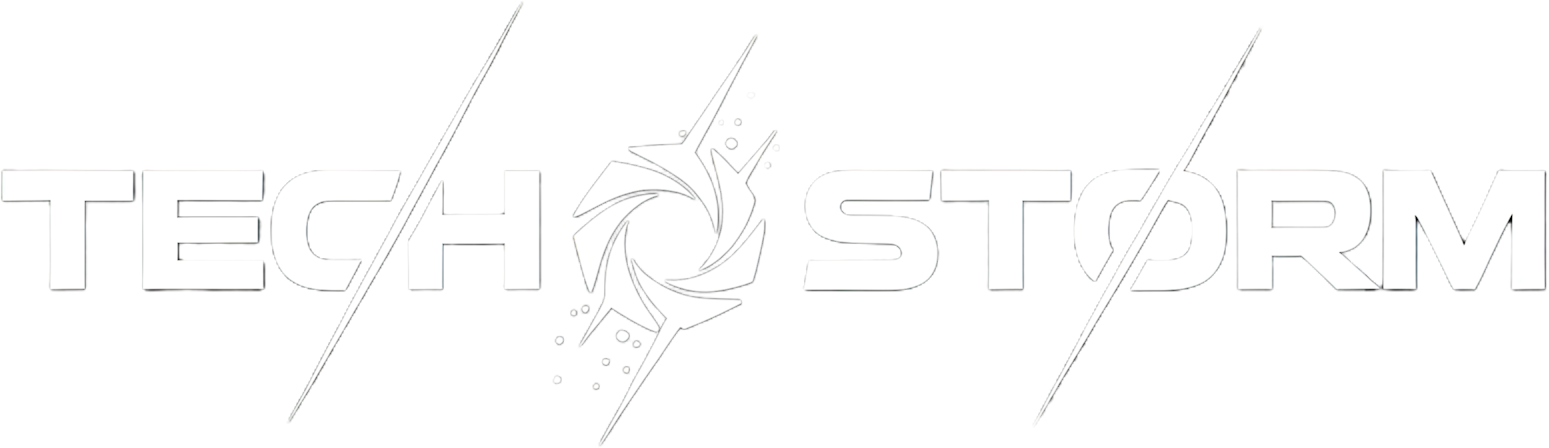 logo techstorm white transparente 02