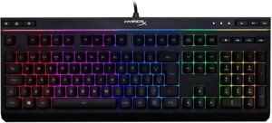 hyperx teclado gamer hyperx alloy core rgb, abnt2, preto
