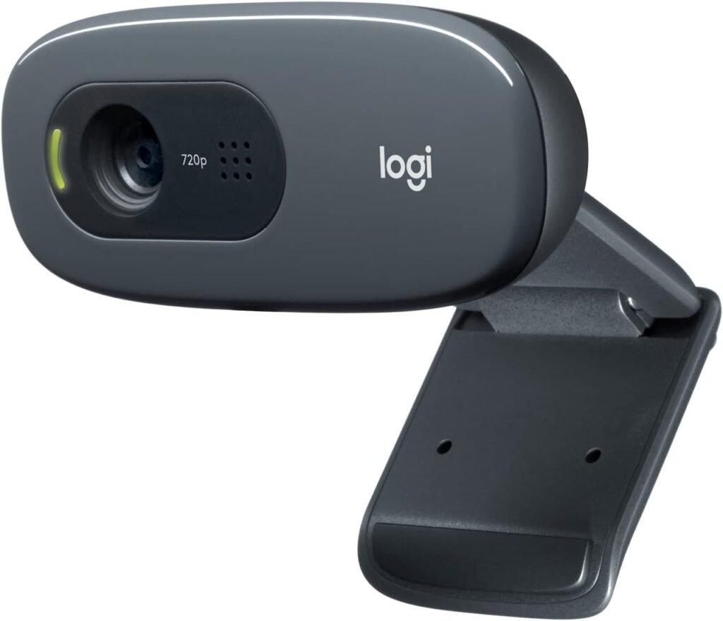 webcam hd logitech c270 com microfone embutido e 3 mp para chamadas e gravações em vídeo widescreen
