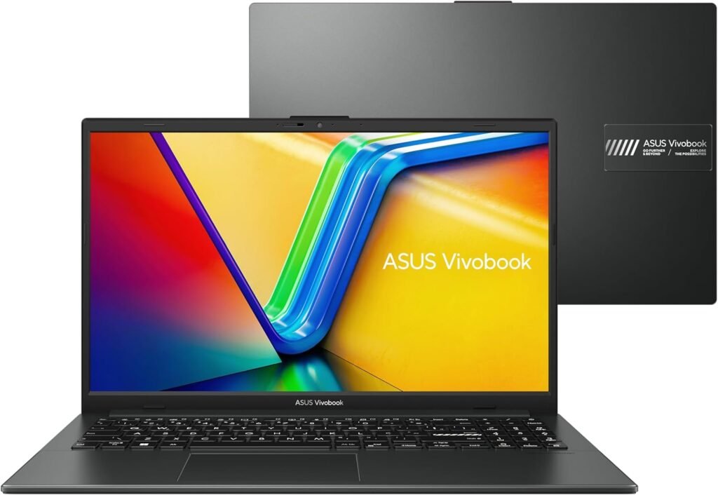 notebook asus vivobook go 15, amd ryzen 5 7520u, 8gb, 512gb ssd, keepos, tela 15,6" fhd, mixed black e1504fa nj732