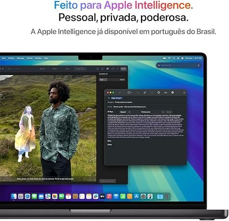 apple 2024 macbook pro (de 16 polegadas, processador m4 max da apple com cpu 16‑core e gpu 40‑core, 48gb memória unificada, 1 tb) preto sideral