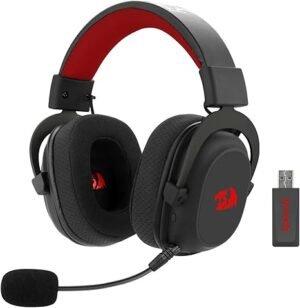 headset gamer redragon zeus pro preto sem fio 7.1 h510 pro