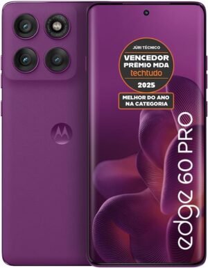smartphone motorola edge 60 pro 5g 256gb 24gb (12gb ram+12gb ram boost) tela quad curve moto ai 50mp sony camera ultrarresistencia militar ip68 + ip69 violeta