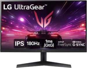 monitor gamer lg ultragear 24” 24gs60f b ips full hd 180hz 1ms (gtg) nvidia® g sync® amd freesync™ hdr10 srgb 99% hdmi displayport