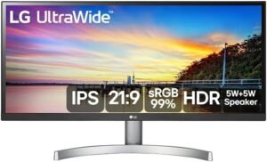 monitor lg 29" ultrawide full hd inclinação 75hz 5ms branco 29wk600 wawz