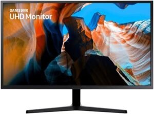 monitor uhd samsung 32", 4k, hdmi, display port, freesync, preto, série uj59