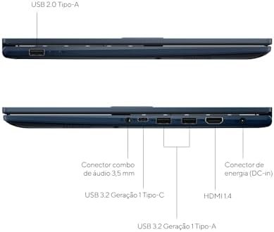 notebook asus vivobook 15, intel core i5, 16 gb, 512 gb ssd w11 home, 15.6'' fhd, quiet blue x1504va nj1745w