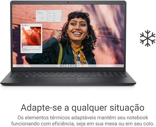 notebook dell inspiron i15 i1300 a30p 15.6" full hd 13ª gen intel core i5 8gb 512gb ssd win 11 preto carbono