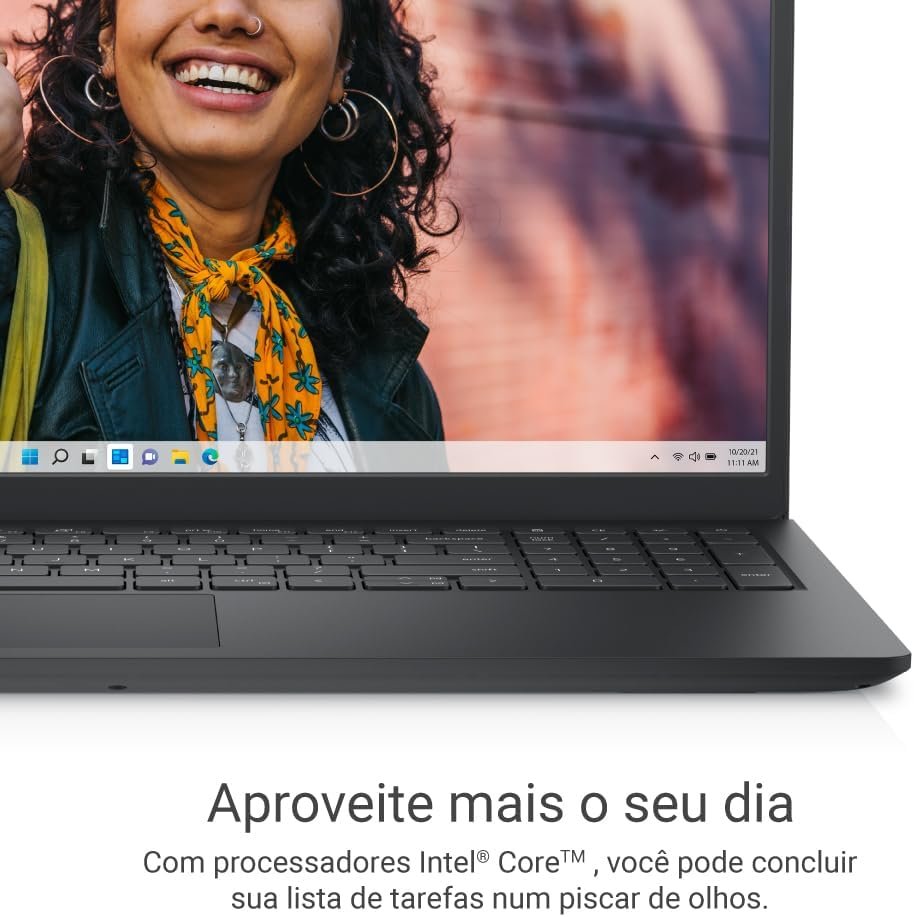 notebook dell inspiron i15 i1300 a30p 15.6" full hd 13ª gen intel core i5 8gb 512gb ssd win 11 preto carbono