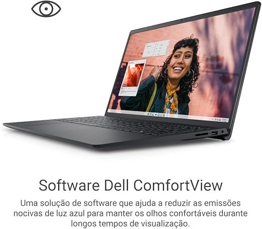 notebook dell inspiron i15 i1300 a30p 15.6" full hd 13ª gen intel core i5 8gb 512gb ssd win 11 preto carbono