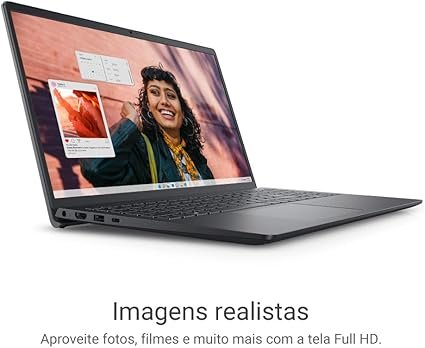 notebook dell inspiron i15 i1300 a30p 15.6" full hd 13ª gen intel core i5 8gb 512gb ssd win 11 preto carbono