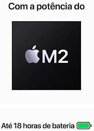 notebook macbook air (2023) apple com chip m2: tela liquid retina de 15,3 polegadas, 16 gb de ram, 512 b de memória interna meia noite