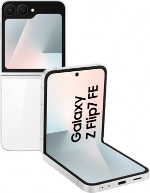 samsung galaxy z flip7 fe 5g, 128gb 8gb ram tela 6,7", galaxy ai branco