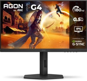 aoc, monitor gamer g4 27” 180hz, 27g4/p, 0,5ms ips, com ajuste de altura