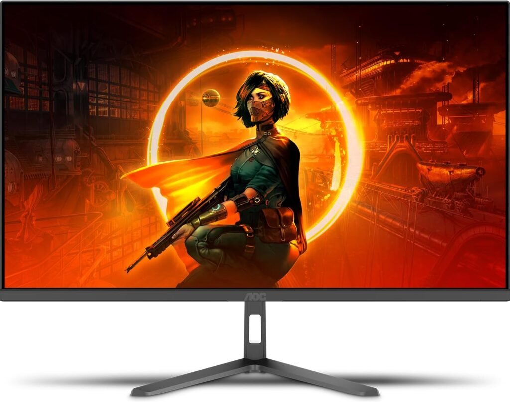 aoc, monitor gamer 24” 180hz, 24g30e, 1ms, hdr, ips