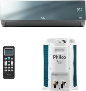 ar condicionado split inverter philco espelhado 12000 btus quente e frio pac12000iqfm15e 220v